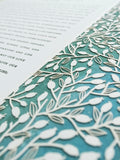 Ketubah Papercut - Lace Leaves (Printed Border)