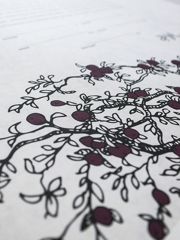 Signature Ketubah Design (Cotton Paper) Branches
