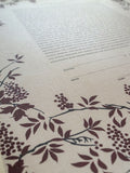 Signature Ketubah Design (Bookcloth) Grapevines