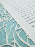 Ketubah Papercut - Roses Frame (Printed Border)