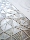Ketubah Papercut - Geometric (Metallic Border)
