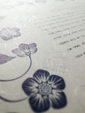 Signature Ketubah Design (Washi Paper) Blooming Garden