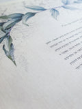 Signature Ketubah Green Laurel on Bookcloth