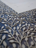 Ketubah Papercut - Lace Leaves (Printed Border)