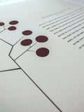 Signature Ketubah - Circle Tree