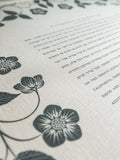 Signature Ketubah - Blooming Garden on Bookcloth