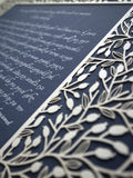 Ketubah Papercut - Lace Leaves (Classic Design)