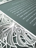 Papercut Ketubah Tropical Frame