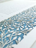 Ketubah Papercut - Lace Leaves (Printed Border)