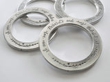 Beloved Pewter Napkin Rings - Free Shipping