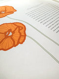 Signature Ketubah - Poppies