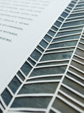 Ketubah Papercut - Chevron Lines (Printed Border)