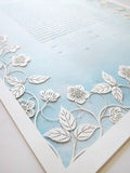 Ketubah Papercut - Blooming Garden (Classic Design)