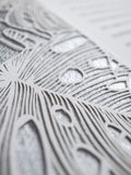 Ketubah Papercut - Tropical Frame (Metallic Border)
