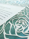 Papercut Ketubah Roses Frame