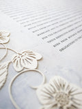 Ketubah Papercut - Blooming Garden (Classic Design)