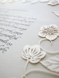 Ketubah Papercut - Blooming Garden (Classic Design)