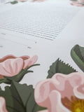 Signature Ketubah Design (Cotton Paper) Blooming Roses