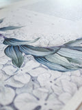 Signature Ketubah Green Laurel on Bookcloth