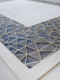 Ketubah Papercut - Geometric (Printed Border)