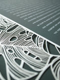 Papercut Ketubah Tropical Frame