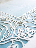 Papercut Ketubah Roses Frame