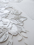 Papercut Ketubah Southern Magnolias