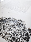 Papercut Ketubah Branches