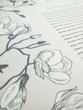 Signature Ketubah Design (Cotton Paper) Southern Magnolias