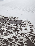 Ketubah Papercut - Branches (Printed Border)