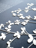 Ketubah Papercut - Sprigs (Classic Design)
