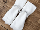 Hebrew Blessing Pewter Napkin Rings