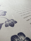 Signature Ketubah Design (Washi Paper) Blooming Garden