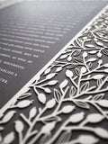 Ketubah Papercut - Lace Leaves (Classic Design)