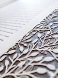 Ketubah Papercut - Lace Leaves (Metallic Border)