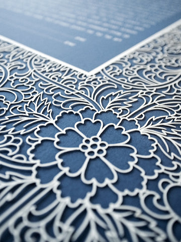 Papercut Ketubah Trellis