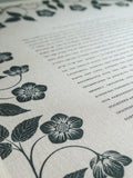 Signature Ketubah - Blooming Garden on Bookcloth