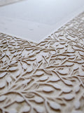 Ketubah Papercut - Lace Leaves (Metallic Border)