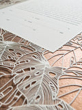 Ketubah Papercut - Tropical Frame (Metallic Border)