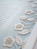 Ketubah Papercut - Blooming Garden (Classic Design)