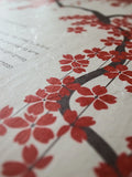 Signature Ketubah - Falling Blossoms on Washi Paper