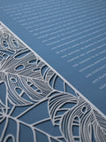 Ketubah Papercut - Tropical Frame (Classic Design)