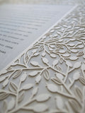 Ketubah Papercut - Lace Leaves (Classic Design)