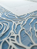 Ketubah Papercut - Roses Frame (Printed Border)