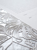 Ketubah Papercut - Tropical Frame (Metallic Border)