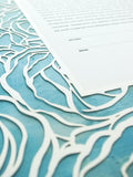 Papercut Ketubah Roses Frame