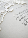 Papercut Ketubah Cherry Blossoms