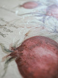 Signature Ketubah Watercolor Pomegranates on Washi Paper