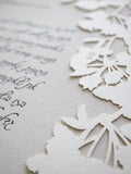 Papercut Ketubah Cherry Blossoms