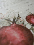 Signature Ketubah Design (Washi Paper) Watercolor Pomegranates